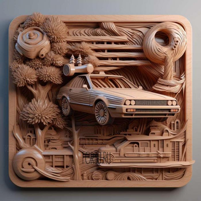 Back to the Future series 2 stl model for CNC